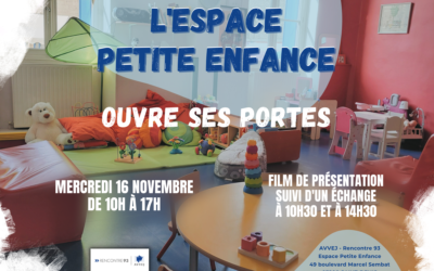 L’Espace Petite Enfance de Rencontre 93 ouvre ses portes !